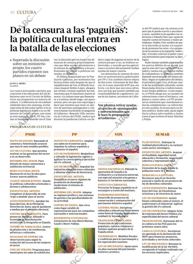 ABC MADRID 14-07-2023 página 40