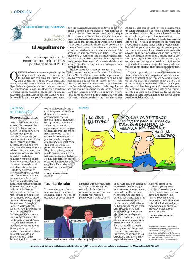 ABC MADRID 14-07-2023 página 8