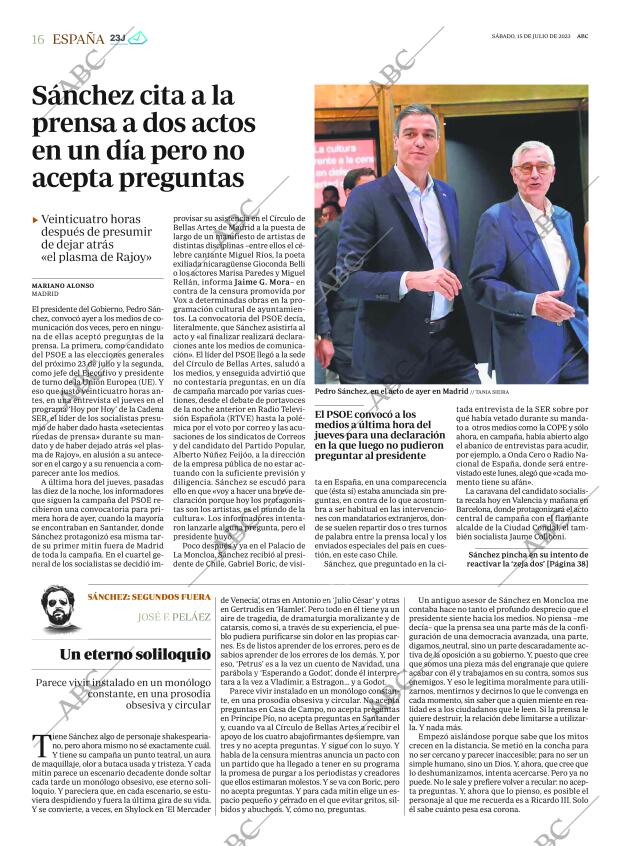 ABC MADRID 15-07-2023 página 16