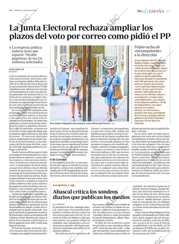 ABC MADRID 15-07-2023 página 17