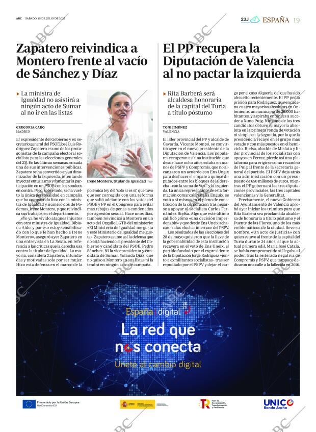 ABC MADRID 15-07-2023 página 19