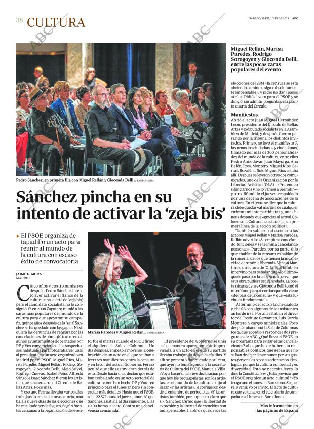 ABC MADRID 15-07-2023 página 38