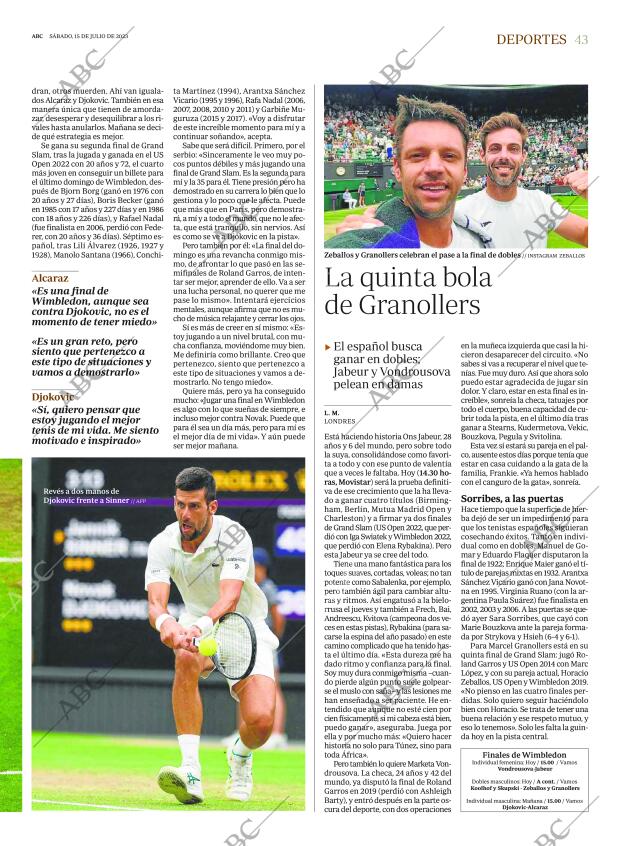 ABC MADRID 15-07-2023 página 43