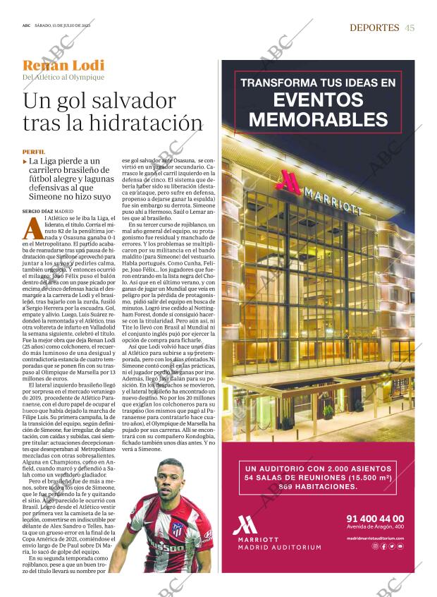 ABC MADRID 15-07-2023 página 45