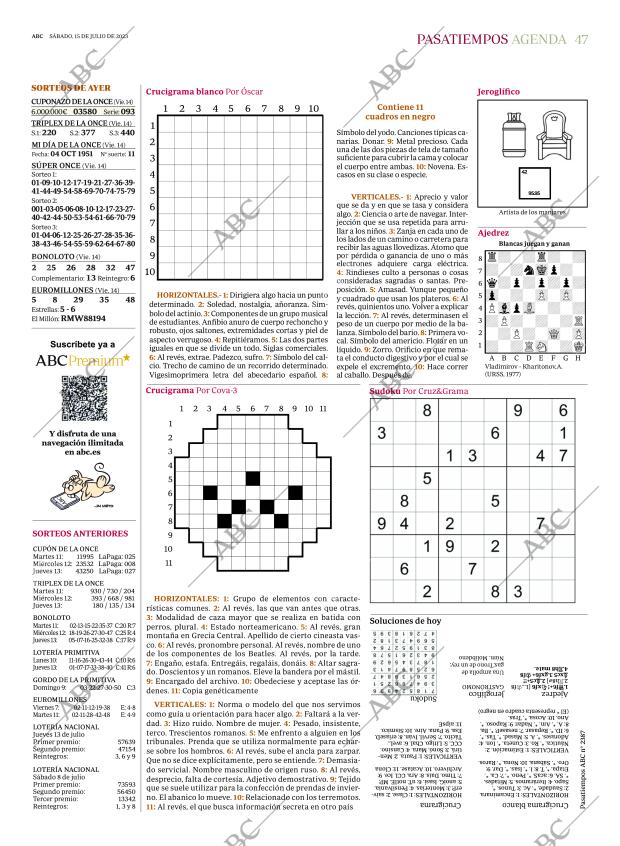 ABC MADRID 15-07-2023 página 47