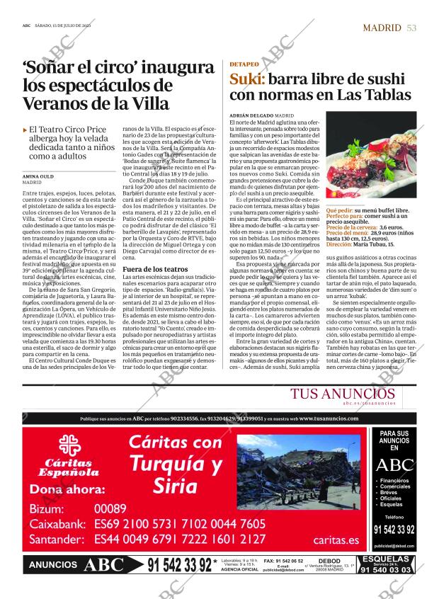 ABC MADRID 15-07-2023 página 53