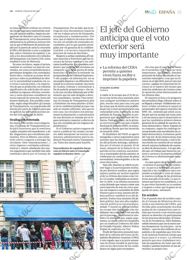 ABC MADRID 18-07-2023 página 15
