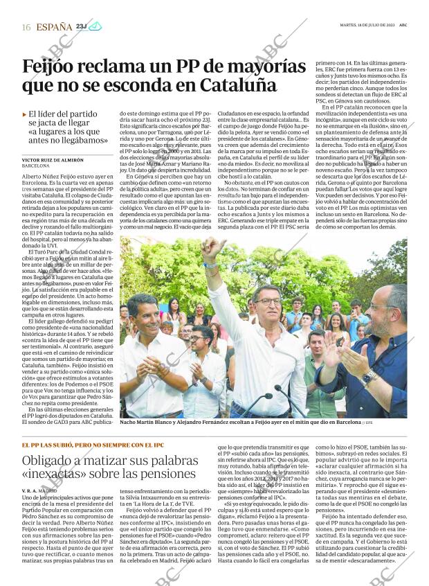 ABC MADRID 18-07-2023 página 16