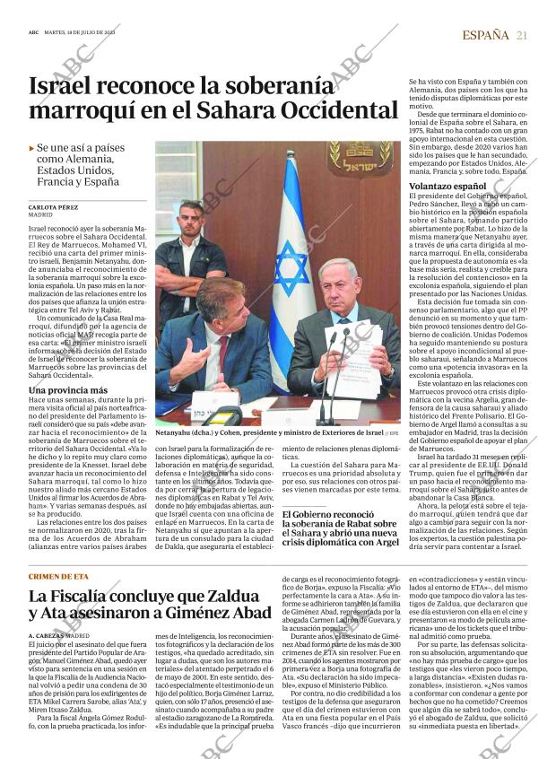 ABC MADRID 18-07-2023 página 21