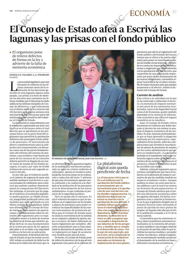 ABC MADRID 18-07-2023 página 27
