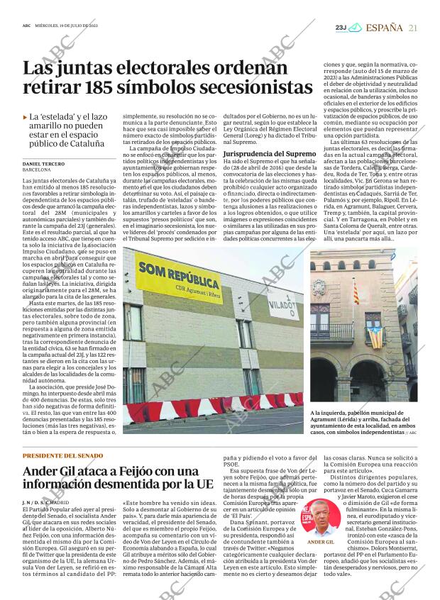 ABC MADRID 19-07-2023 página 21