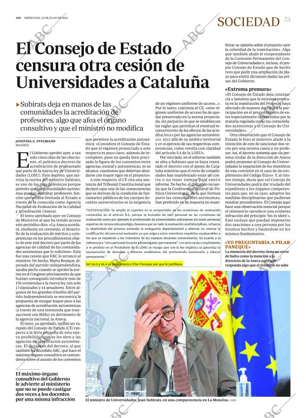 ABC MADRID 19-07-2023 página 33
