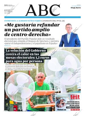 ABC MADRID 20-07-2023 página 1