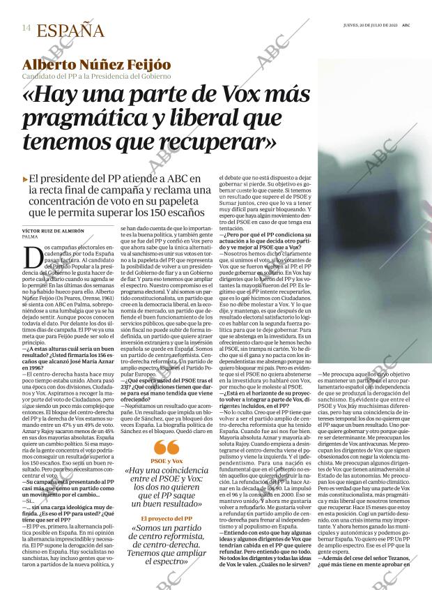 ABC MADRID 20-07-2023 página 14