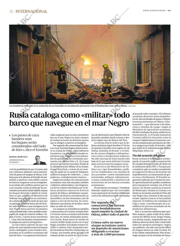 ABC MADRID 20-07-2023 página 26
