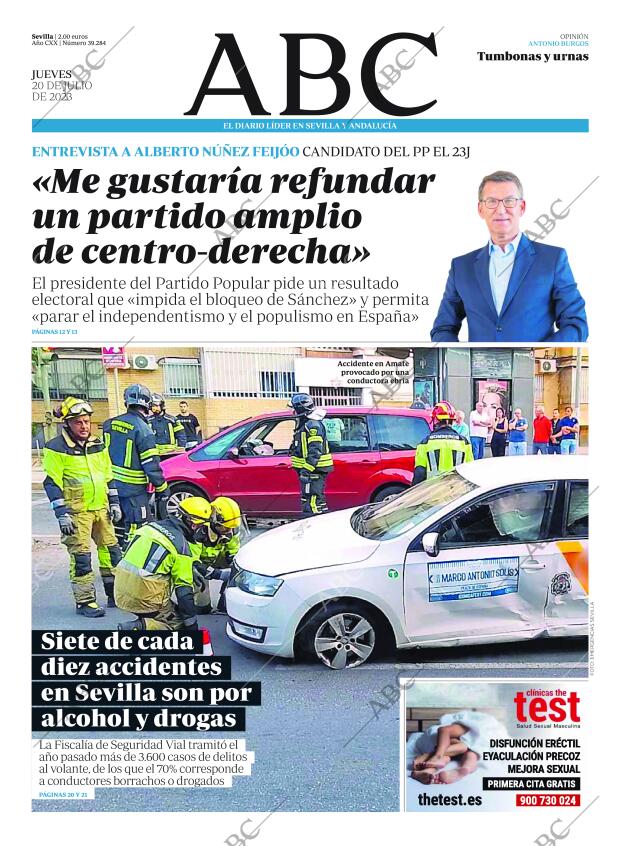 ABC SEVILLA 20-07-2023 página 1