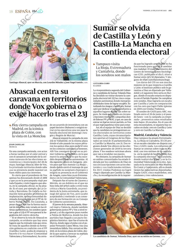 ABC MADRID 21-07-2023 página 18