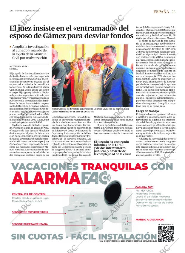 ABC MADRID 21-07-2023 página 23