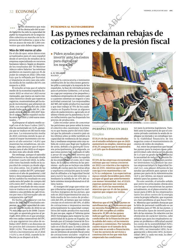 ABC MADRID 21-07-2023 página 32
