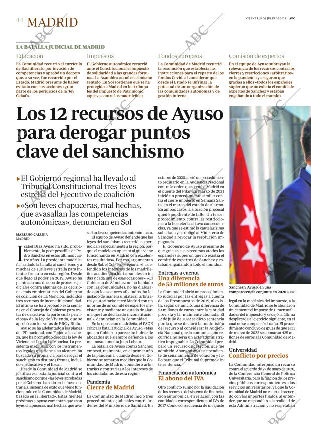 ABC MADRID 21-07-2023 página 44