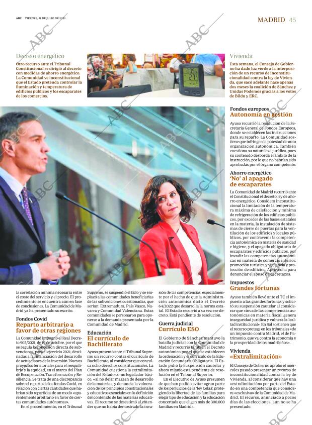 ABC MADRID 21-07-2023 página 45