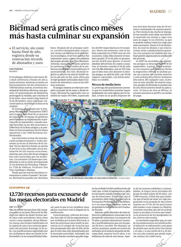 ABC MADRID 21-07-2023 página 47
