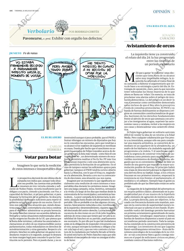 ABC MADRID 21-07-2023 página 5