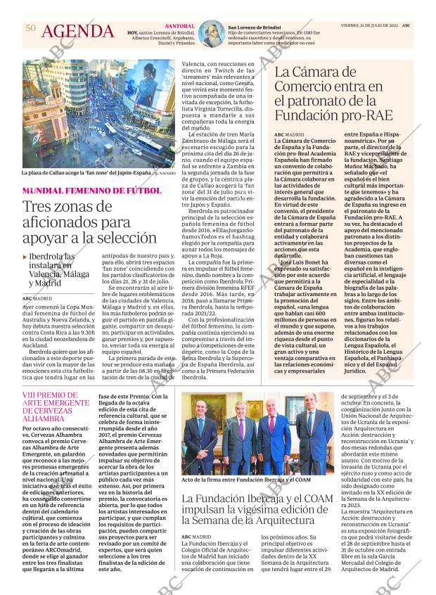 ABC MADRID 21-07-2023 página 50