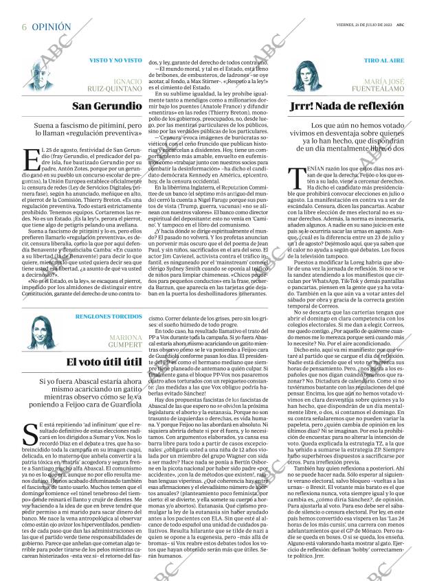 ABC MADRID 21-07-2023 página 6