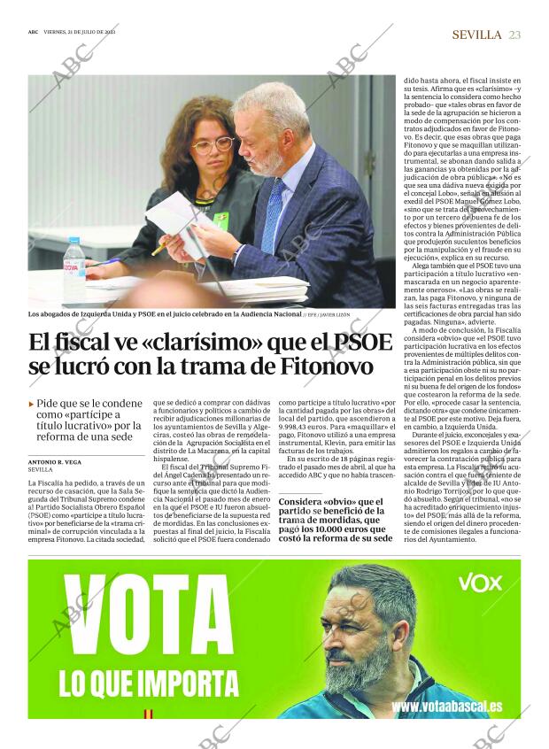 ABC SEVILLA 21-07-2023 página 23