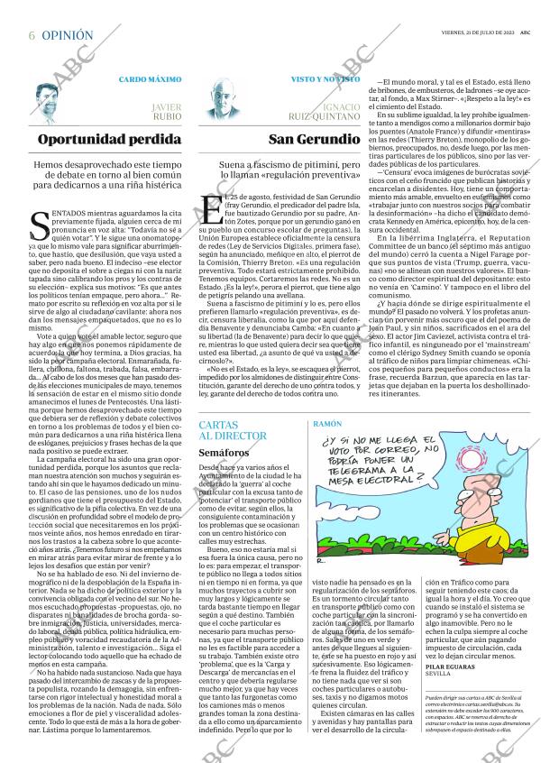 ABC SEVILLA 21-07-2023 página 6