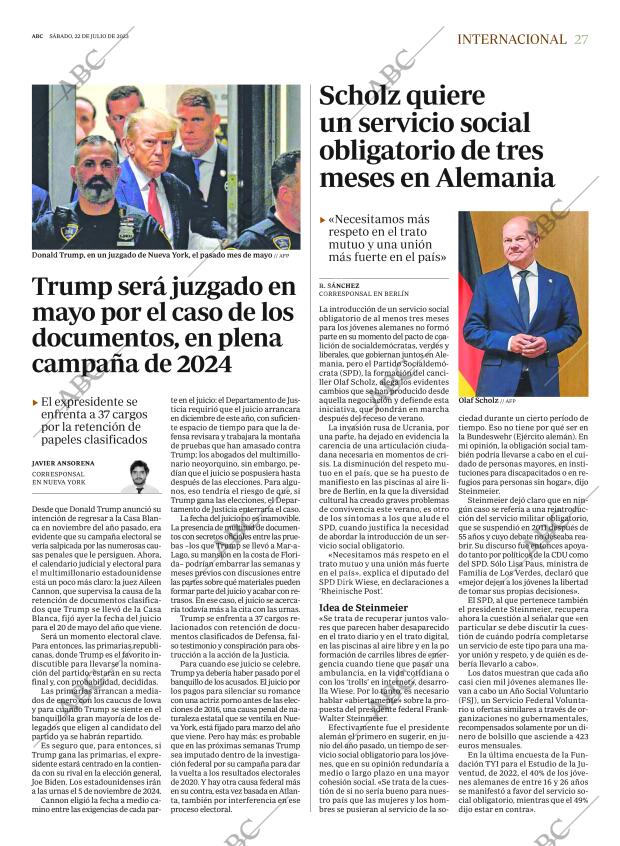 ABC MADRID 22-07-2023 página 27