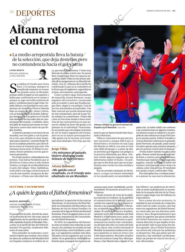 ABC MADRID 22-07-2023 página 38