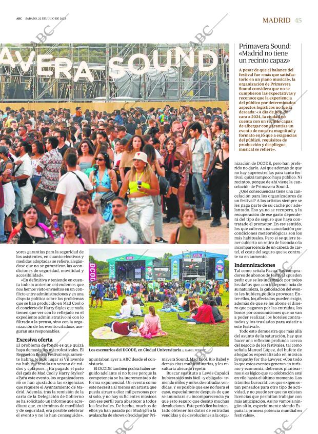 ABC MADRID 22-07-2023 página 45