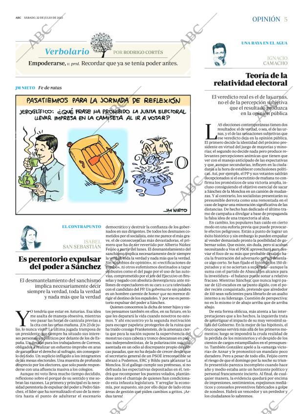 ABC MADRID 22-07-2023 página 5