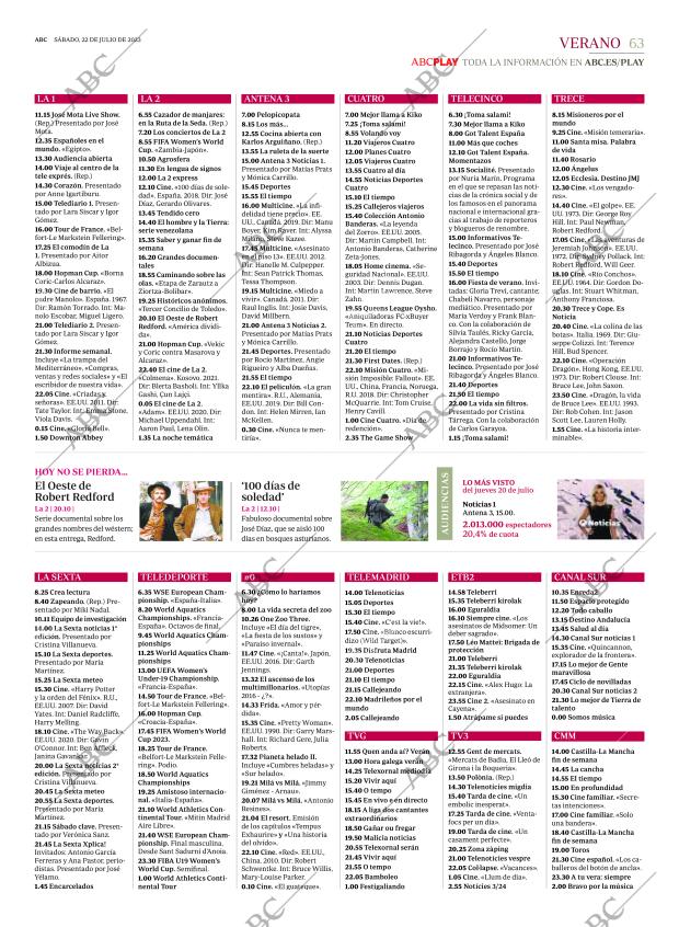 ABC MADRID 22-07-2023 página 63