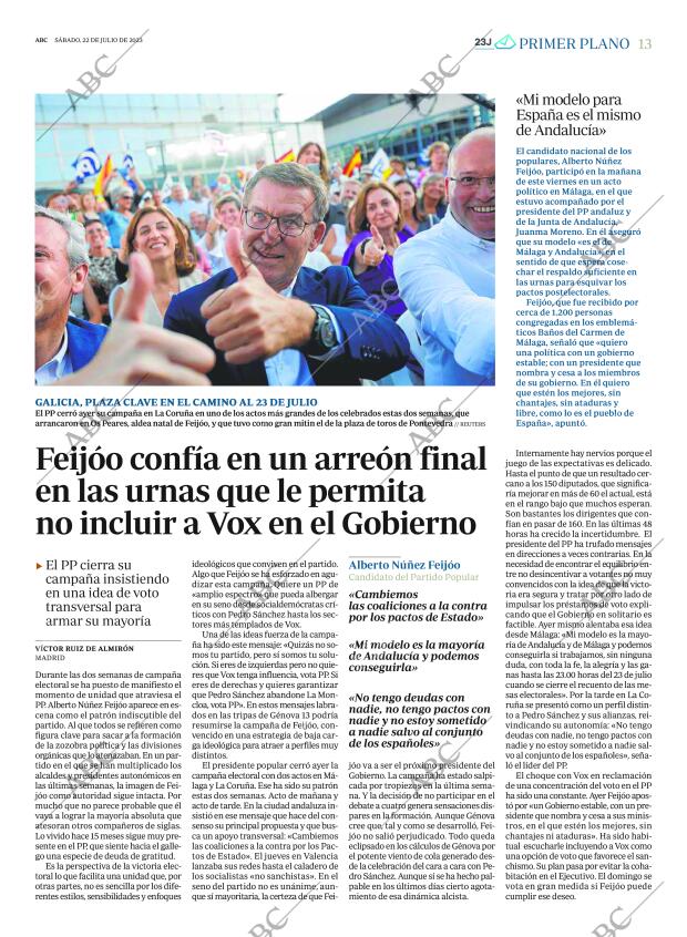 ABC SEVILLA 22-07-2023 página 13