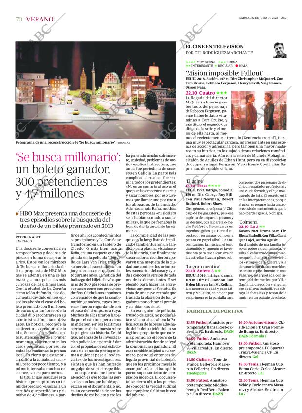 ABC SEVILLA 22-07-2023 página 70