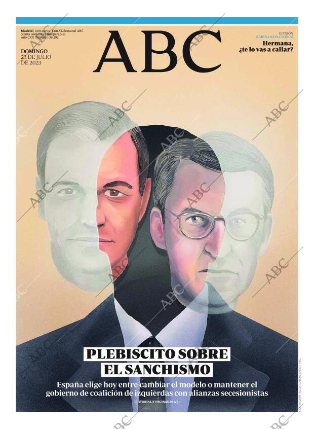 ABC MADRID 23-07-2023 página 1