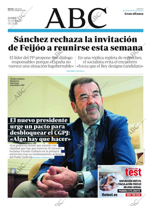 ABC MADRID 31-07-2023 página 1