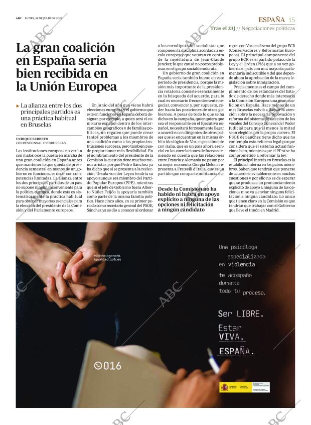 ABC MADRID 31-07-2023 página 15