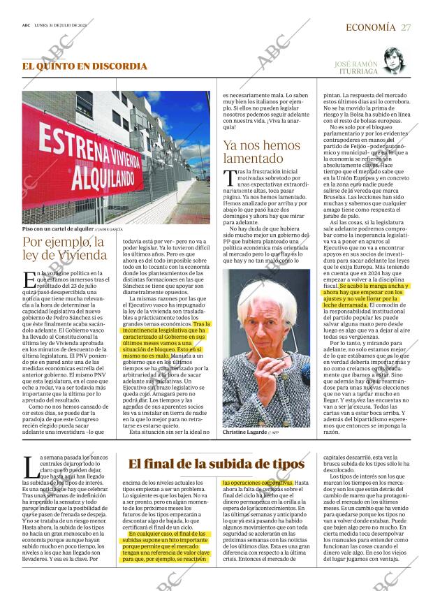 ABC MADRID 31-07-2023 página 27