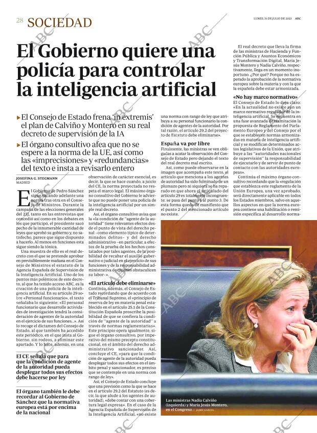 ABC MADRID 31-07-2023 página 28