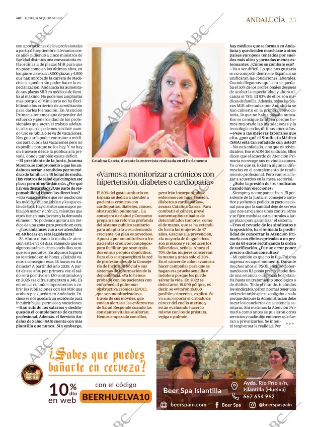 ABC SEVILLA 31-07-2023 página 23