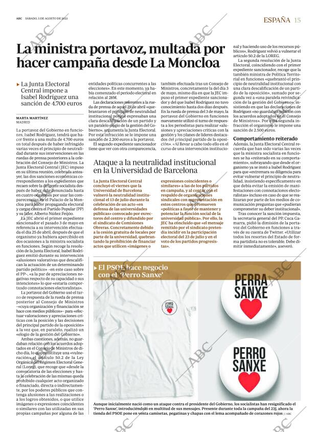 ABC MADRID 05-08-2023 página 15