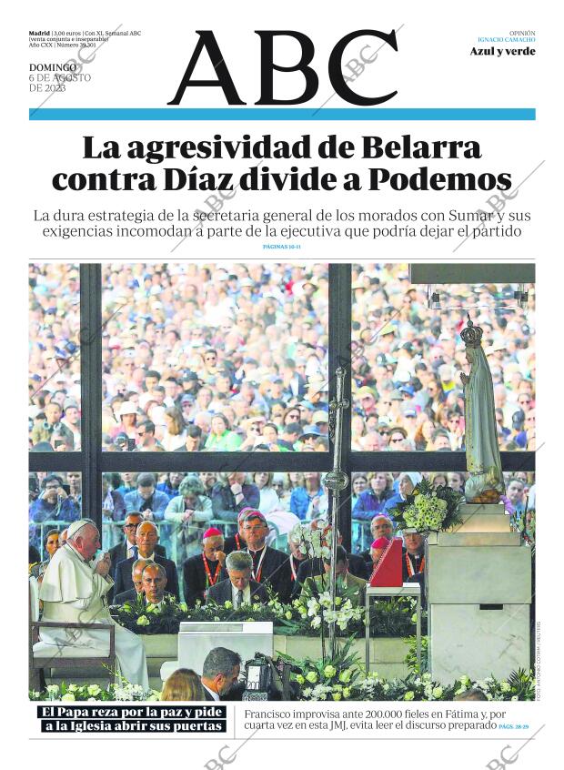 ABC MADRID 06-08-2023 página 1