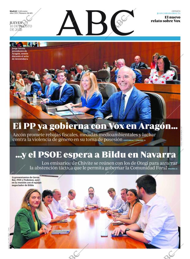 ABC MADRID 10-08-2023 página 1