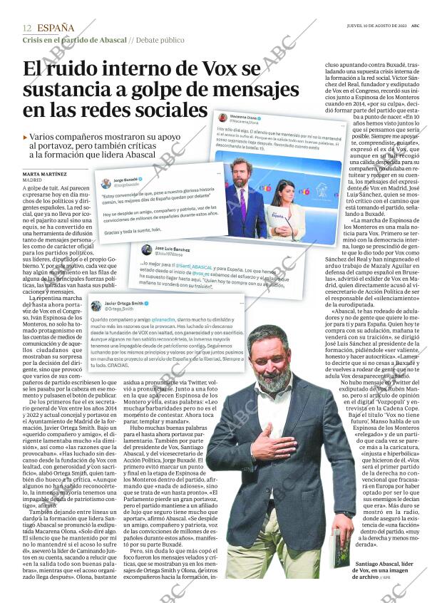 ABC MADRID 10-08-2023 página 12
