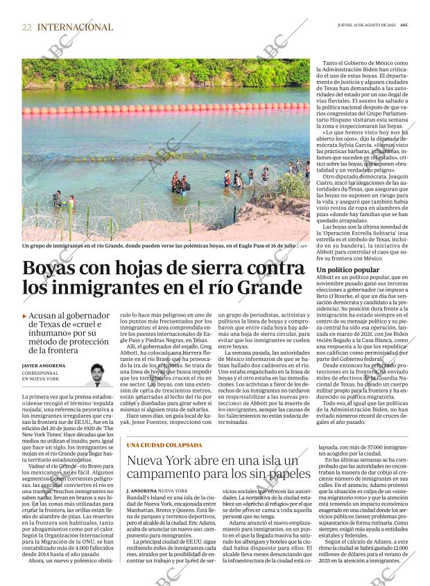 ABC MADRID 10-08-2023 página 22