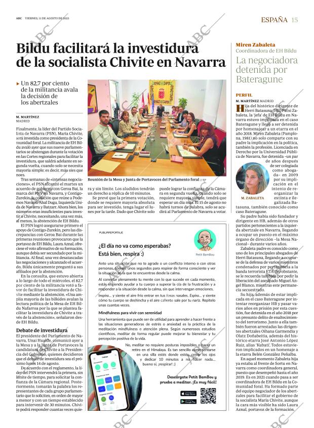 ABC MADRID 11-08-2023 página 15